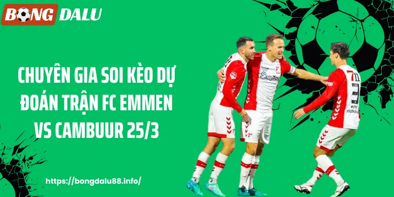 Chuyên gia soi kèo dự đoán trận FC Emmen vs Cambuur 25/3